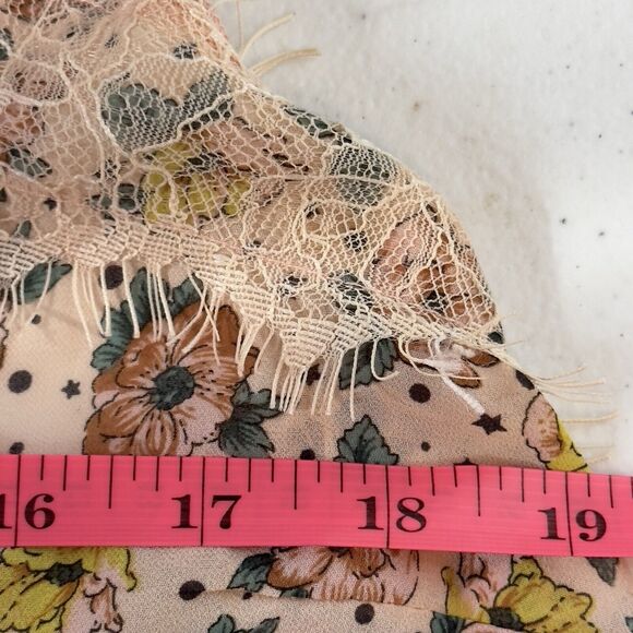 Boho picnic hippie flirty girly festival Cold mode floral Y2K tank top‎ sz large - Picture 12 of 12